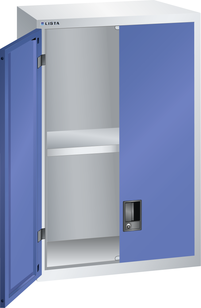 Light grey RAL 7035 / Signal blue RAL 5005