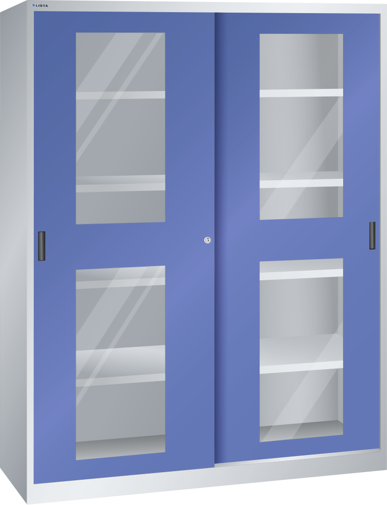 Gris luminoso RAL 7035 / Azul se&ntilde;ales RAL 5005