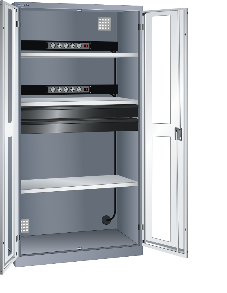 Gris metalizado NCS S 6502-B / Gris luminoso RAL 7035