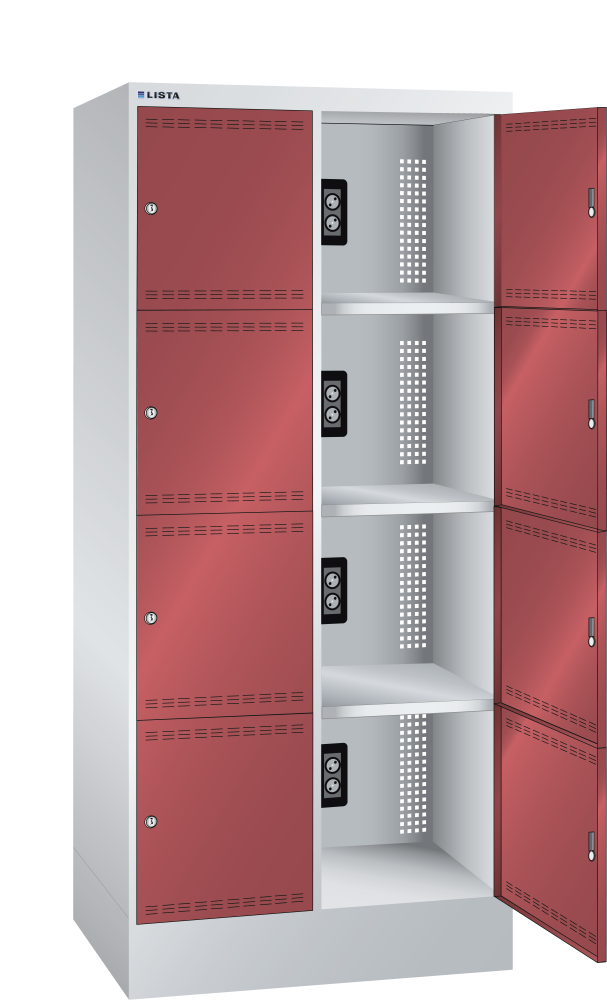 Grigio luce RAL 7035 / Rosso rubino RAL 3003