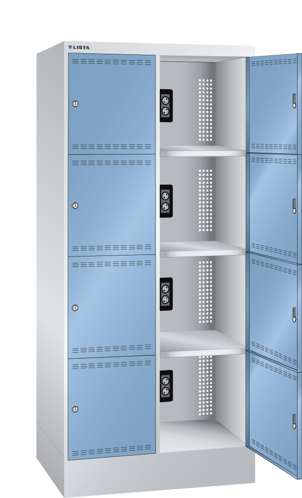 Grigio luce RAL 7035 / Blu luce RAL 5012