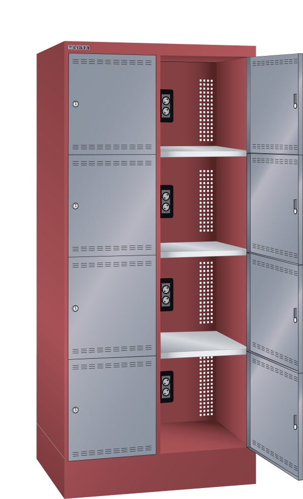 Rosso rubino RAL 3003 / Grigio metallico NCS S 6502-B