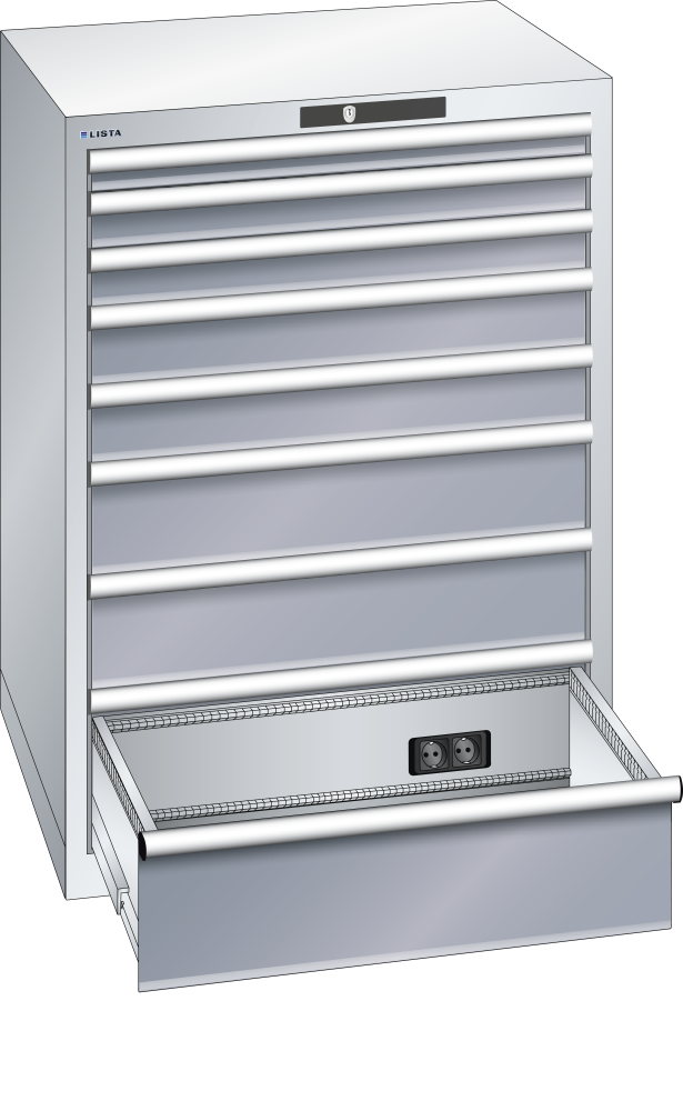 Gris clair RAL 7035 / Gris m&eacute;tallique NCS S 6502-B