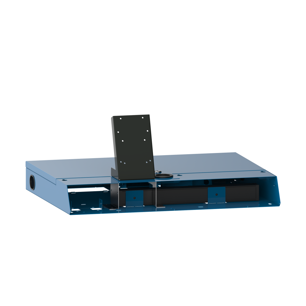 Gris luminoso RAL 7035 / Azul luminoso RAL 5012