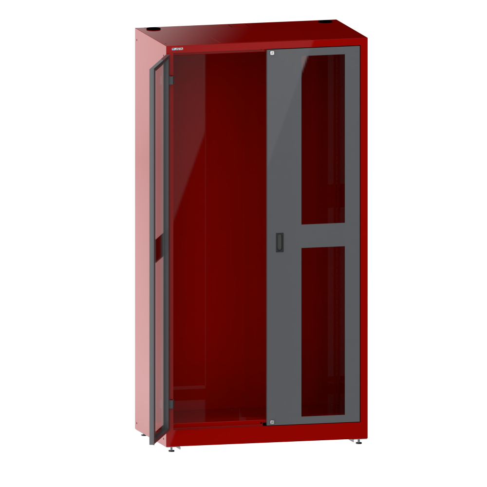 Rojo rub&iacute; RAL 3003 / Gris metalizado NCS S 6502-B