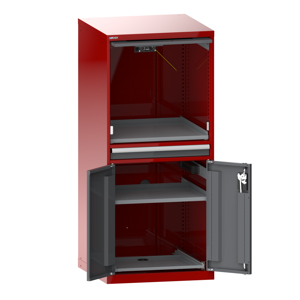 Rosso rubino RAL 3003 / Grigio metallico NCS S 6502-B