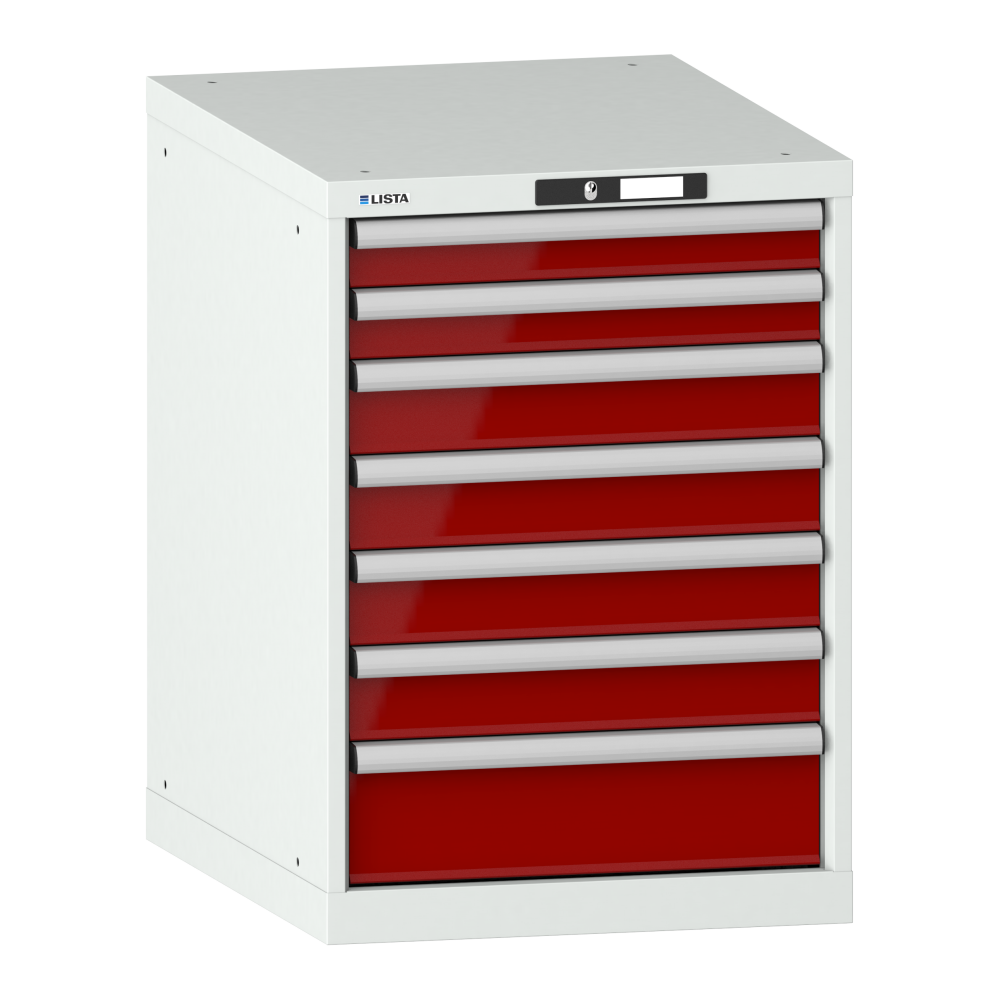 Light grey RAL 7035 / Ruby red RAL 3003