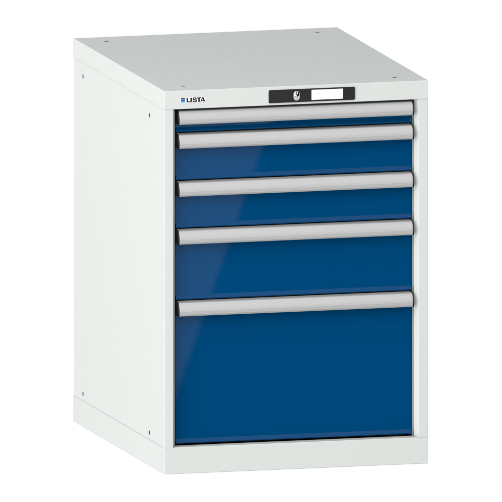 Light grey RAL 7035 / Signal blue RAL 5005