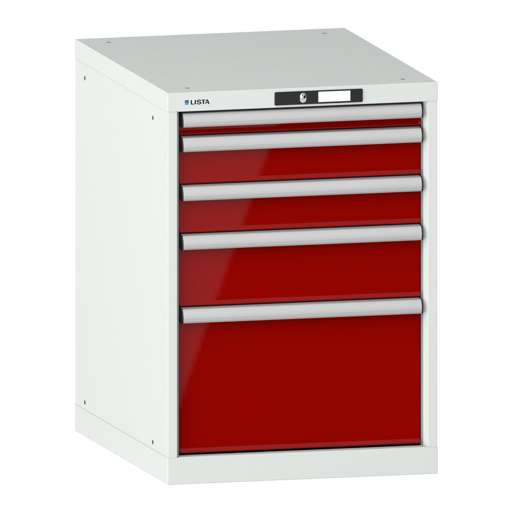 Light grey RAL 7035 / Ruby red RAL 3003