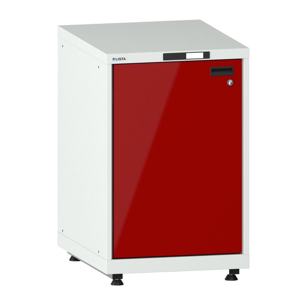 Gris luminoso RAL 7035 / Rojo rub&iacute; RAL 3003