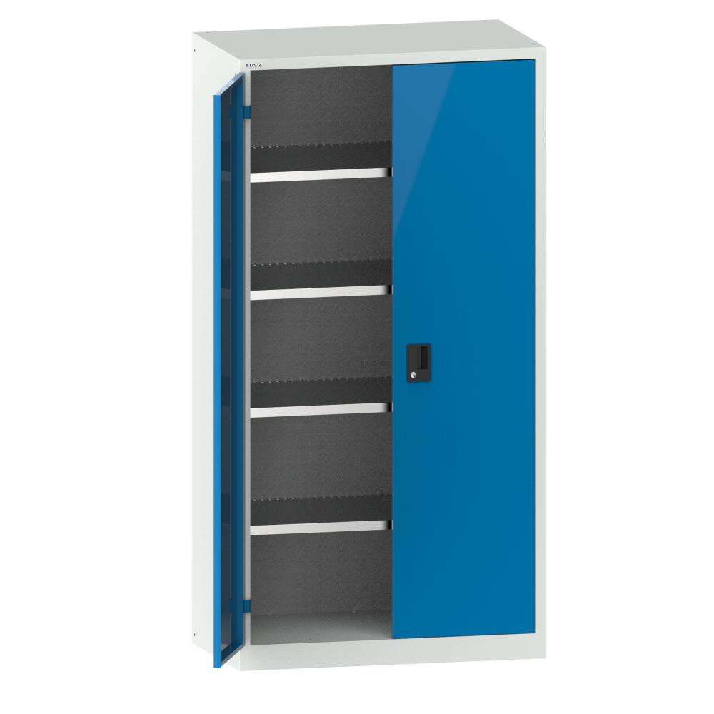 Gris luminoso RAL 7035 / Azul luminoso RAL 5012