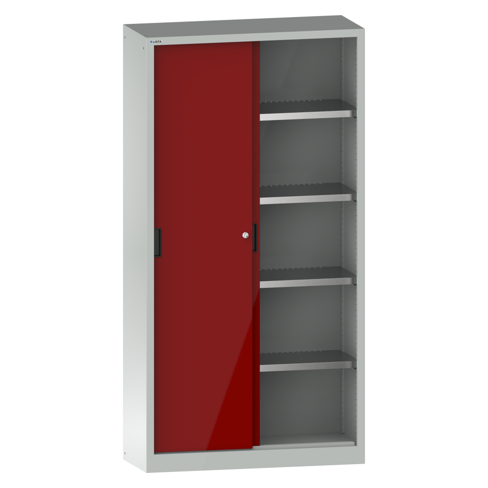 Gris luminoso RAL 7035 / Rojo rub&iacute; RAL 3003