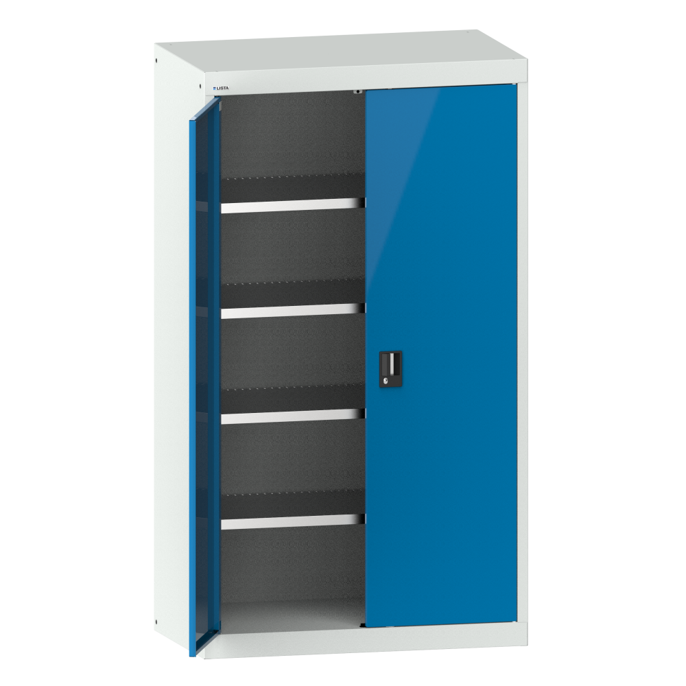 Gris luminoso RAL 7035 / Azul luminoso RAL 5012