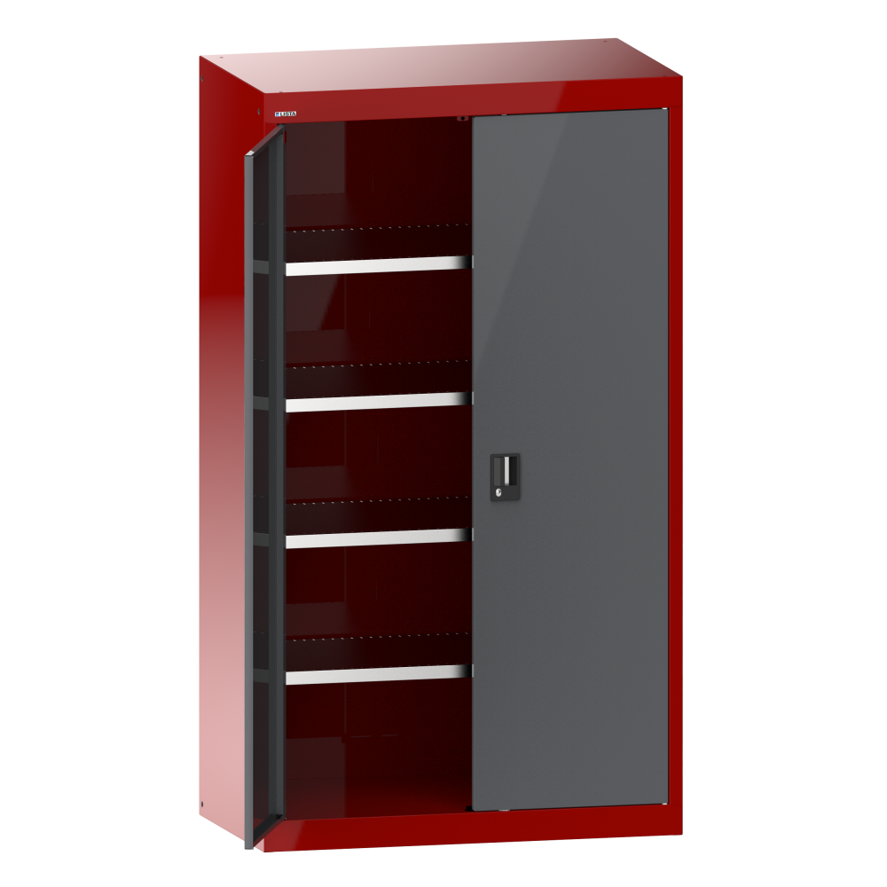 Rojo rub&iacute; RAL 3003 / Gris metalizado NCS S 6502-B