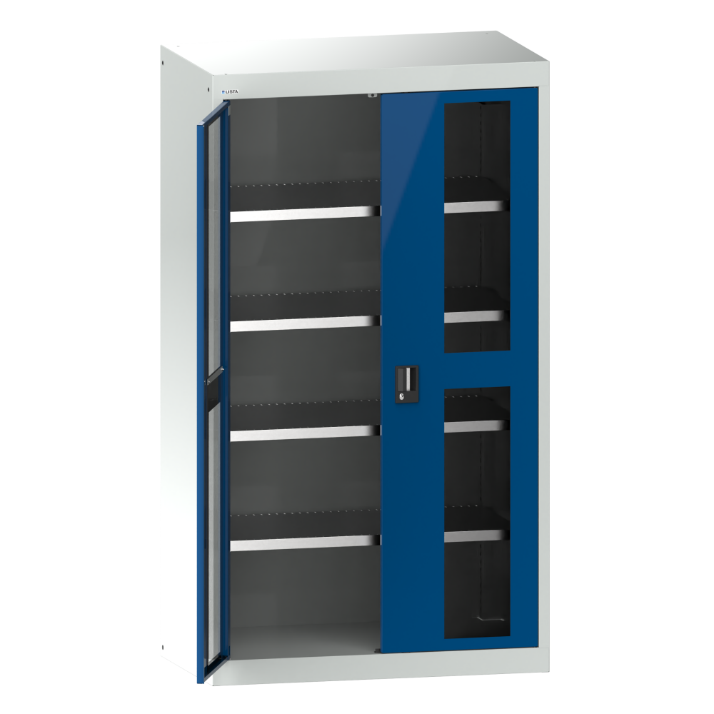 Gris clair RAL 7035 / Bleu s&eacute;curit&eacute; RAL 5005