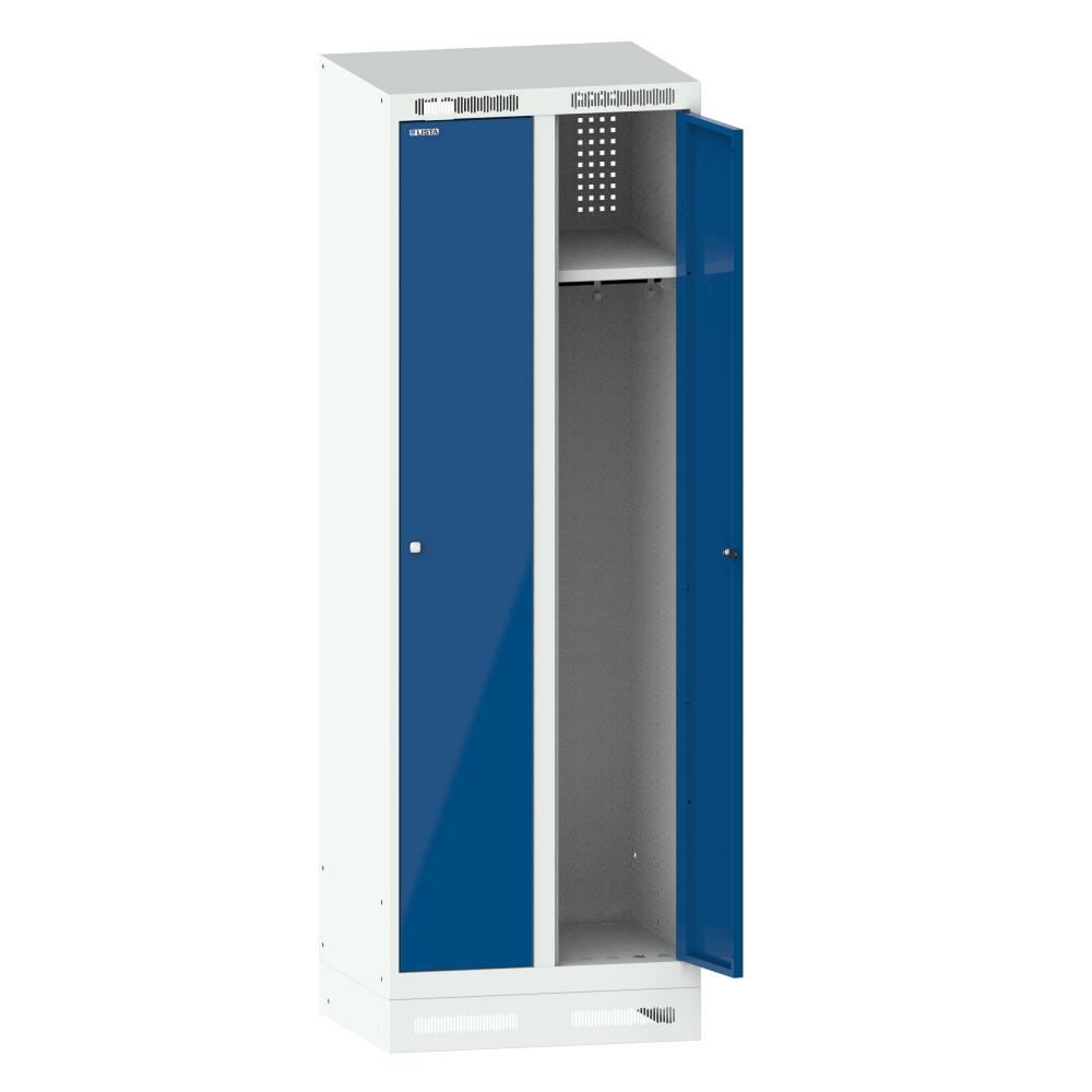 Gris clair RAL 7035 / Bleu s&eacute;curit&eacute; RAL 5005