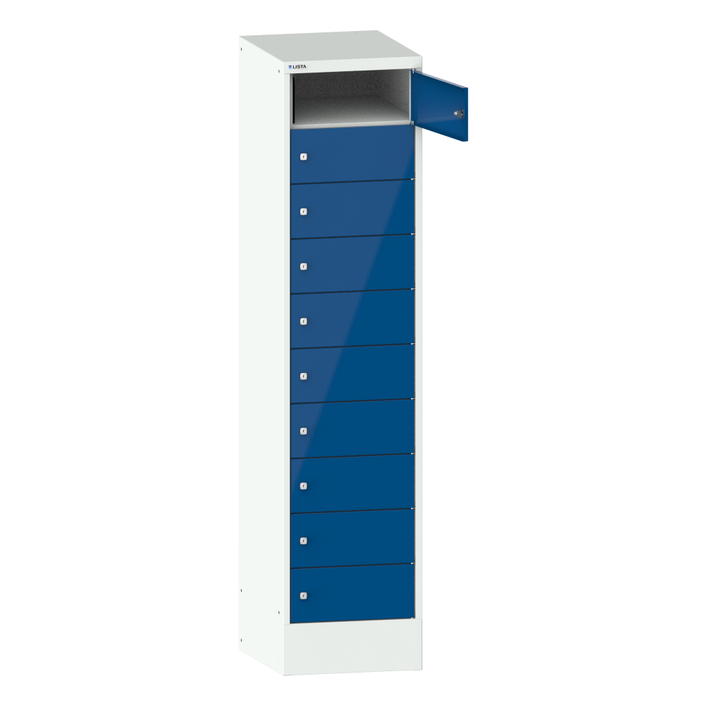 Lichtgrau RAL 7035 / Signalblau RAL 5005