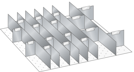 Slotted dividers and metal separators 56.171.000