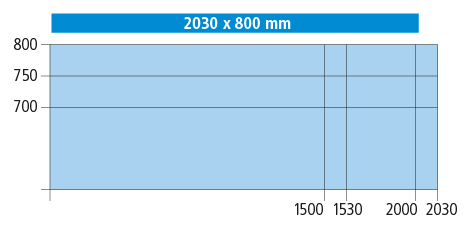 2030 x 800